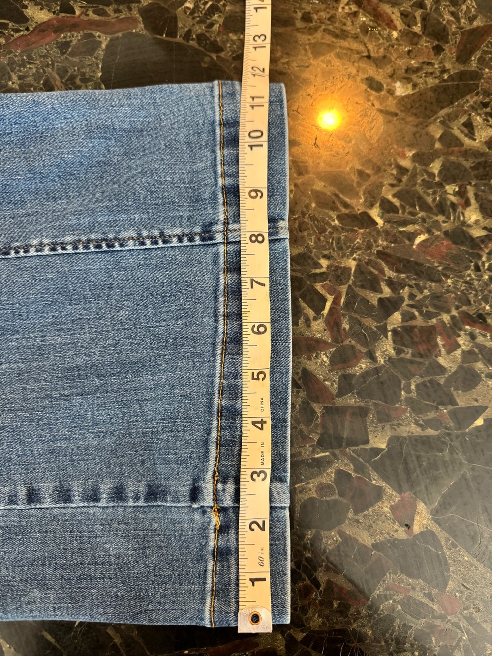 SPANX High-Rise Wide-Leg Jeans in Medium Blue Wash - Picture 3 of 7